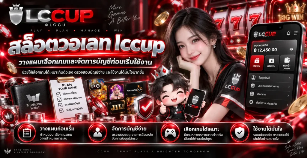สล็อตวอเลท lccup วางแผนเลือกเกมและจัดการบัญชีก่อนเริ่มใช้งาน